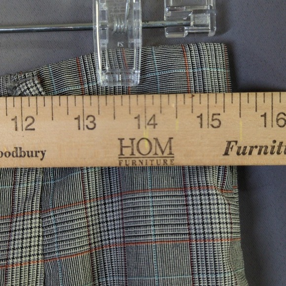 Pendleton Pants Womens 10 Gray Plaid Wool Elastic Waist Lined - Picture 8 of 12